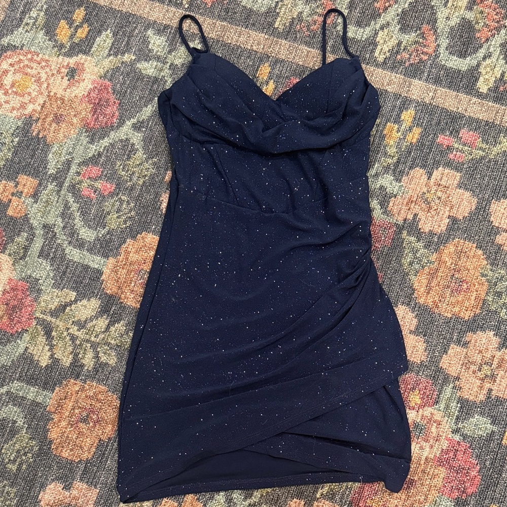 Elegant Navy Blue Dress